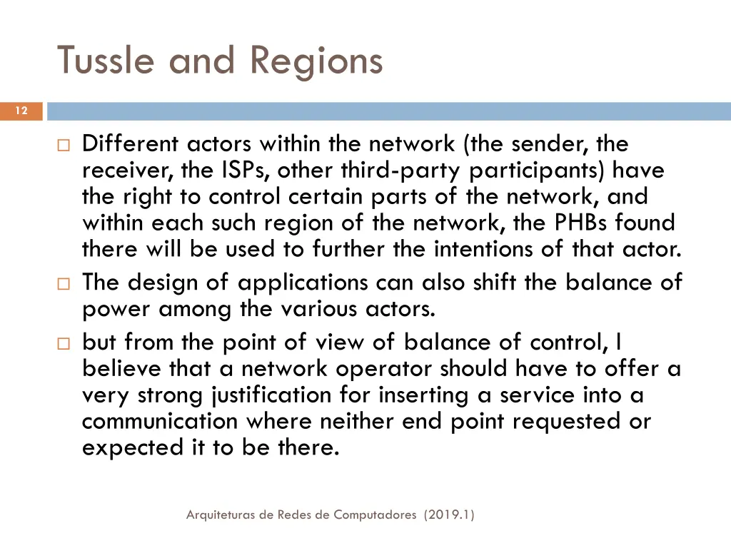 tussle and regions