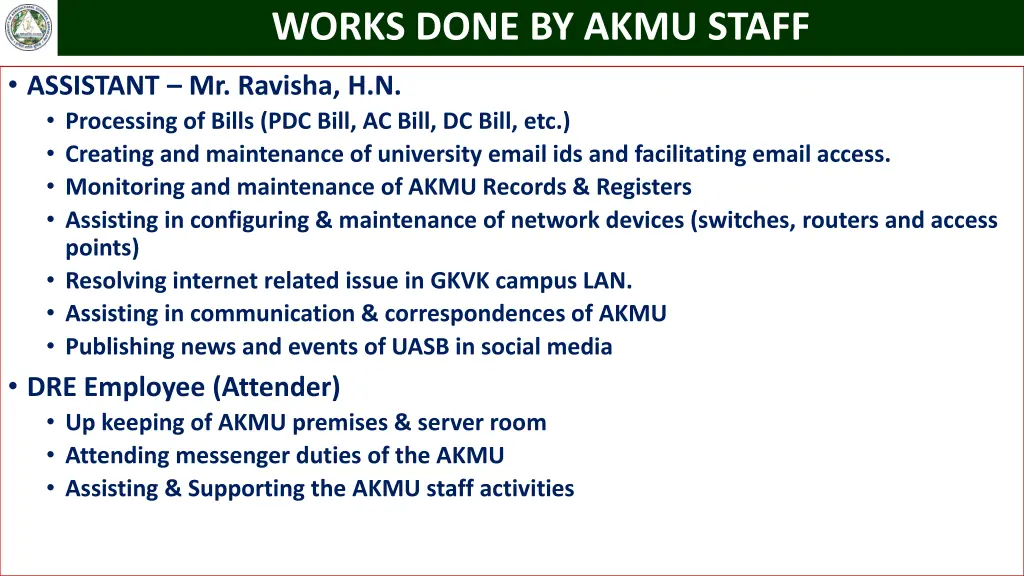 works done by akmu staff 1