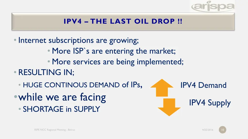 ipv4 the last oil drop