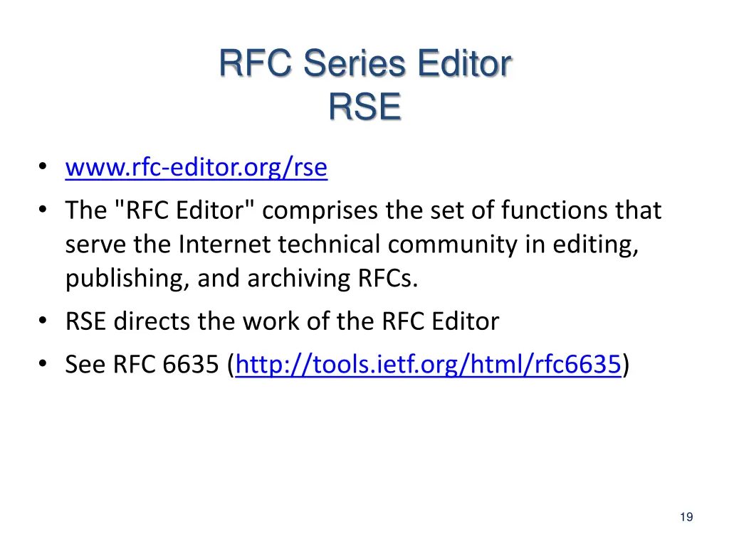 rfc series editor rse