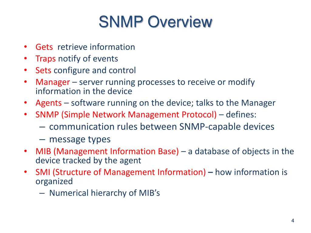 snmp overview 1