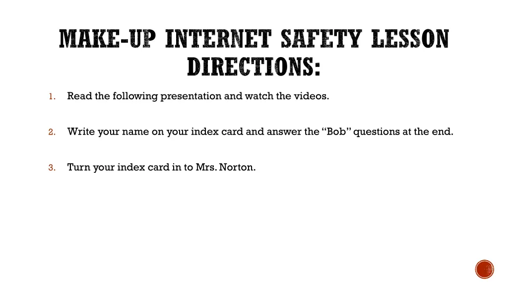 make up internet safety lesson directions