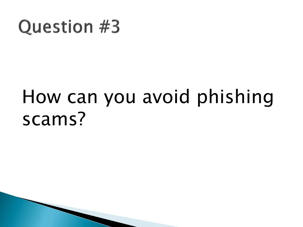 how can you avoid phishing scams