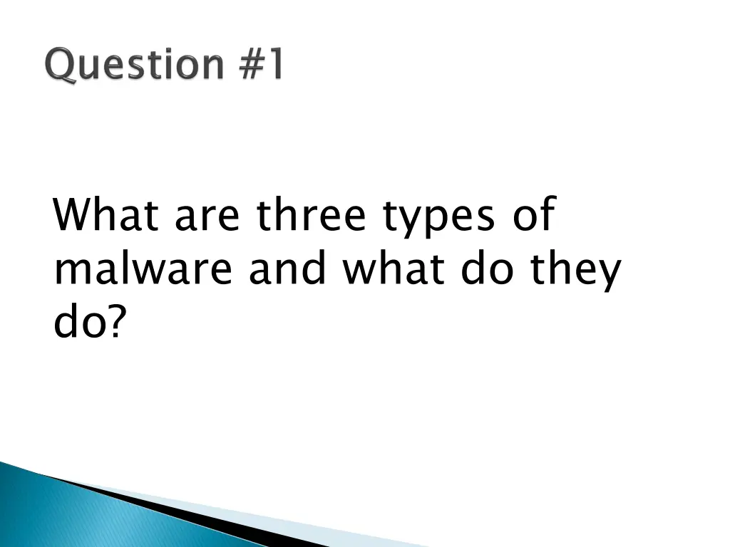 what are three types of malware and what do they