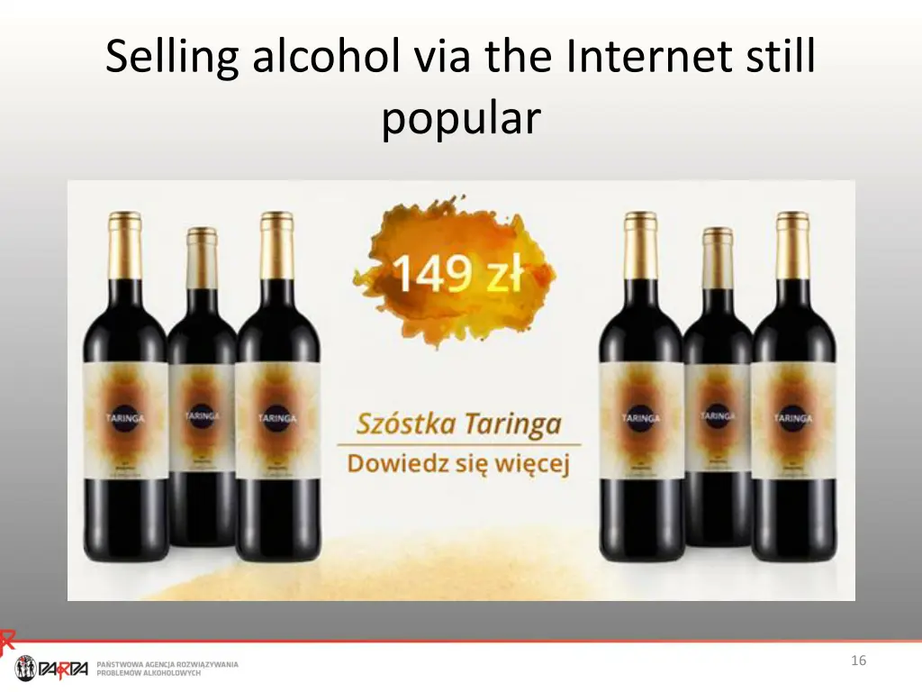 selling alcohol via the internet still popular