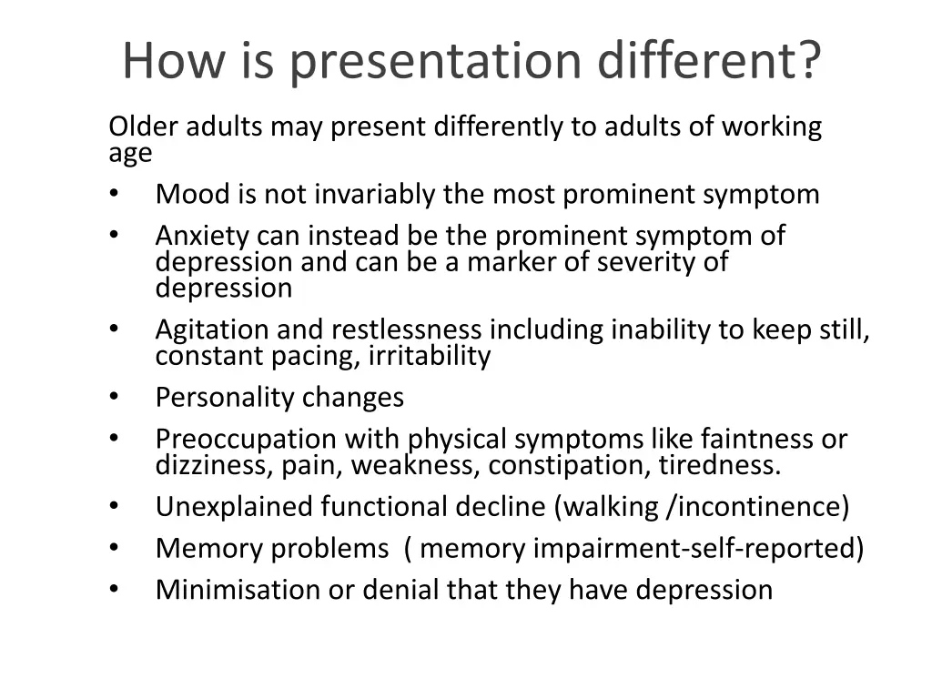 how is presentation different