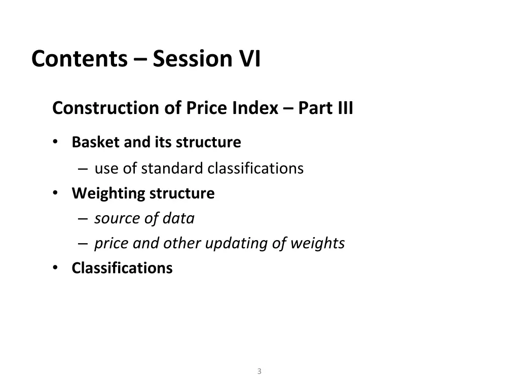 contents session vi