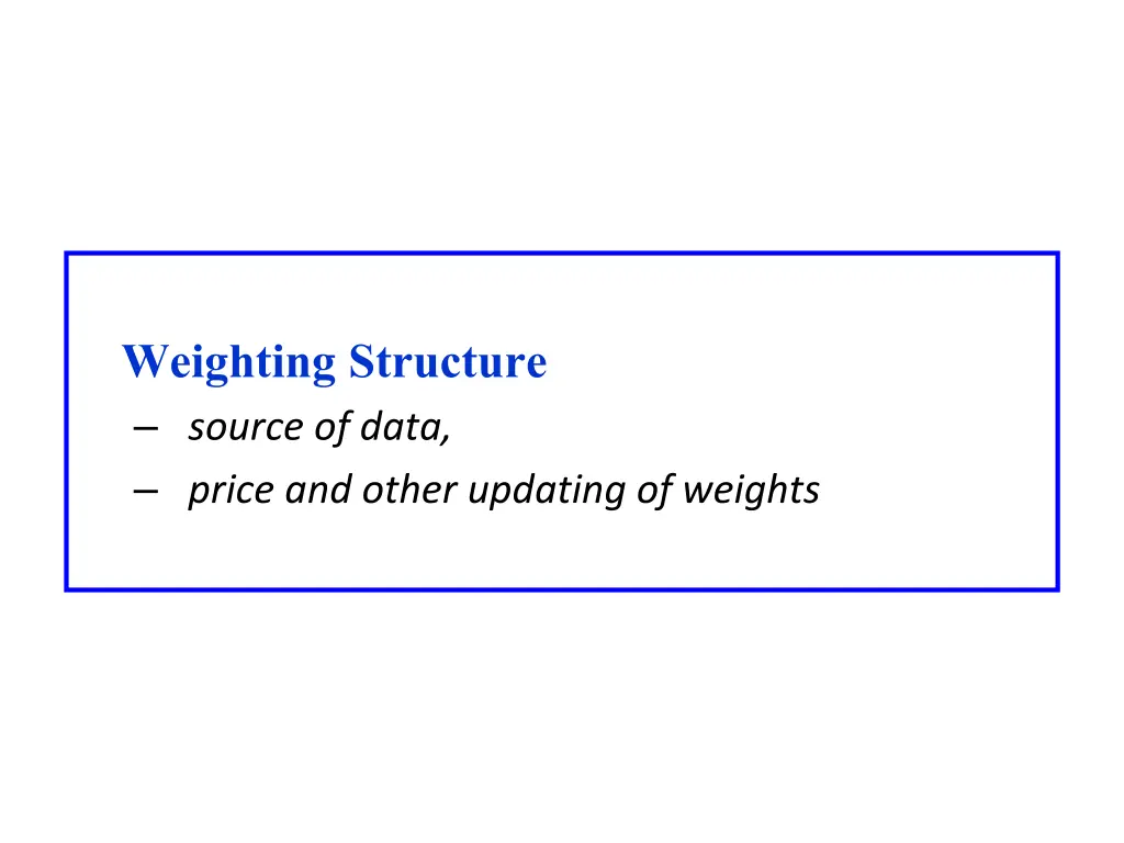 weighting structure source of data price