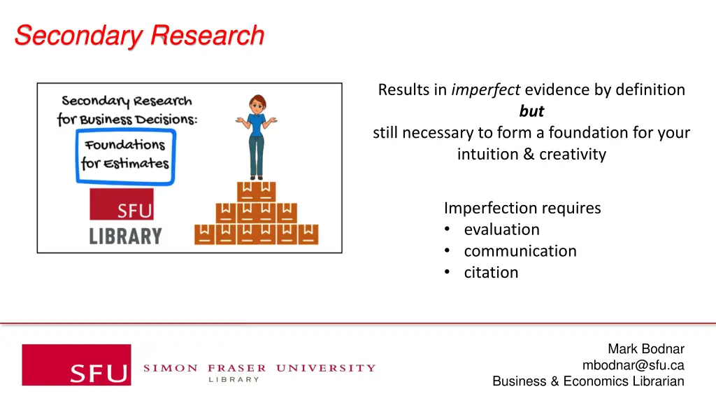 secondary research