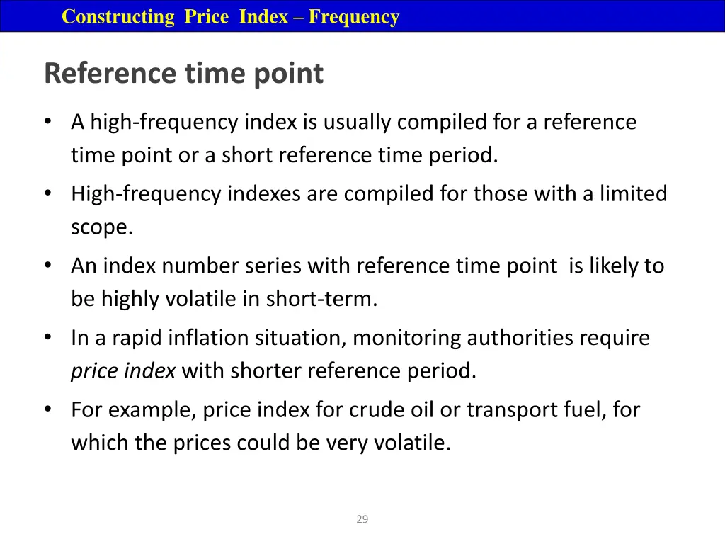 constructing price index frequency 3