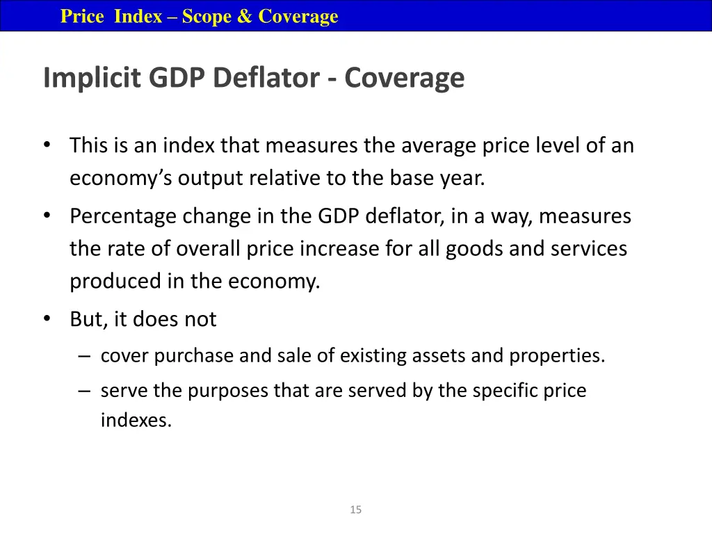 price index scope coverage 7