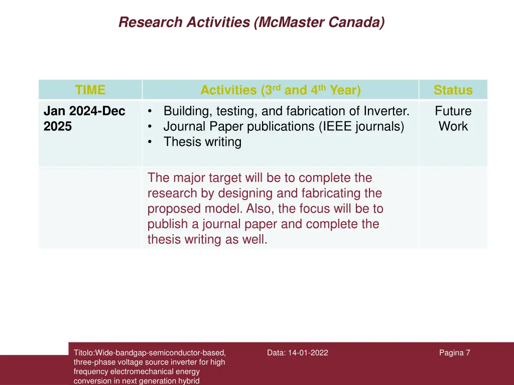 research activities mcmaster canada