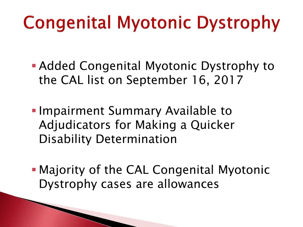 added congenital myotonic dystrophy