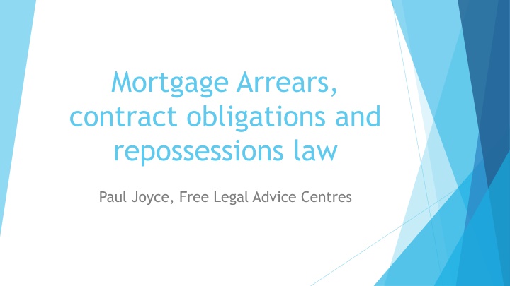 mortgage arrears contract obligations