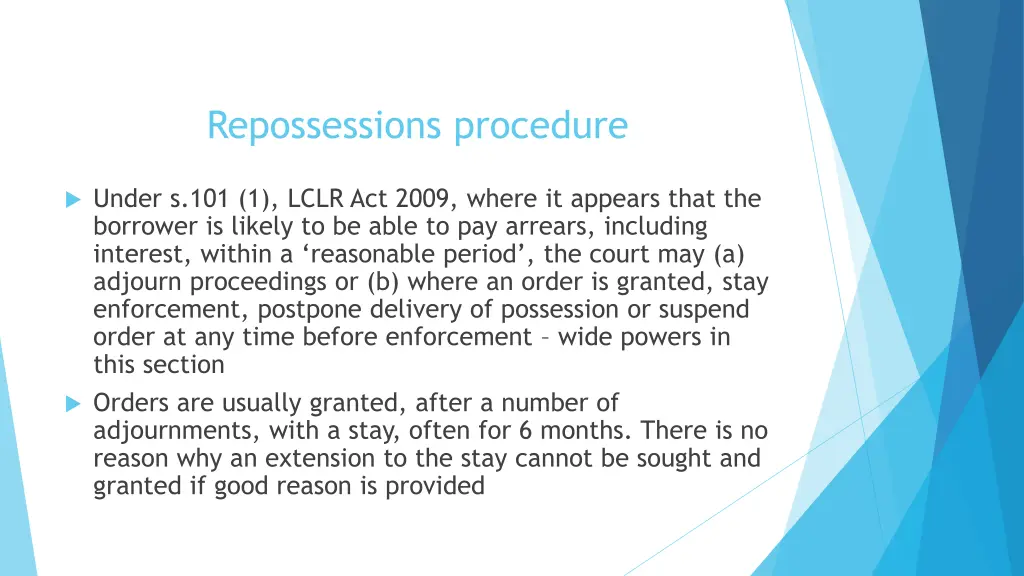 repossessions procedure 2