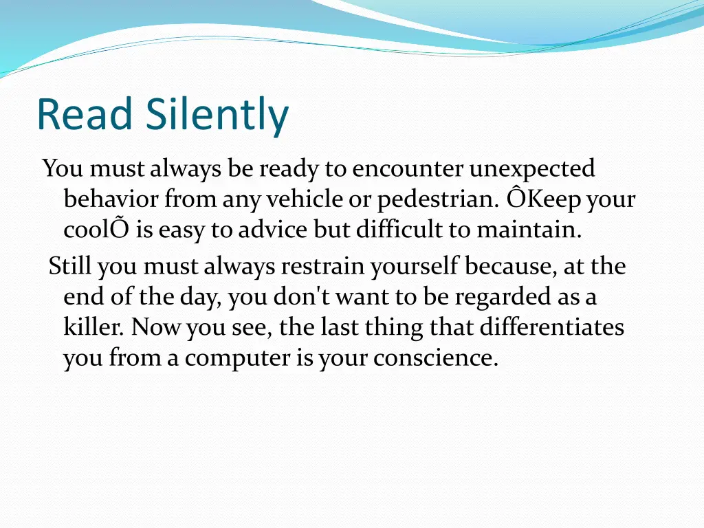 read silently 1