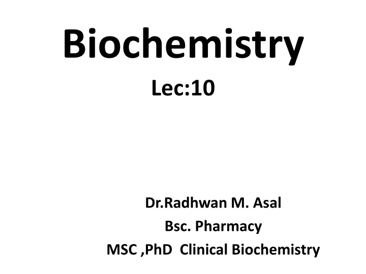 biochemistry lec 10