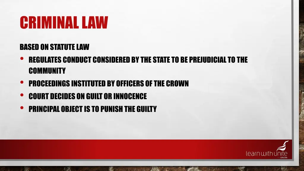 criminal law