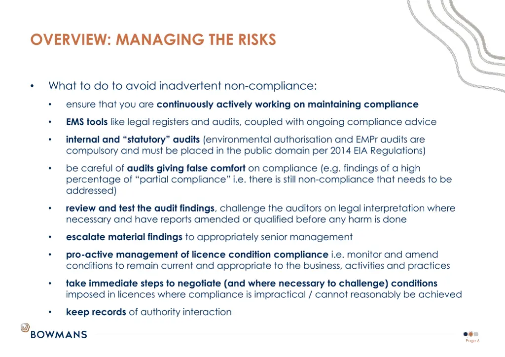 overview managing the risks 2