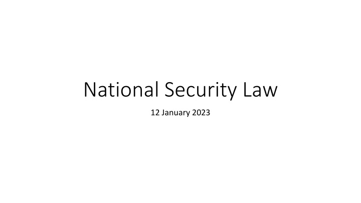 national security law