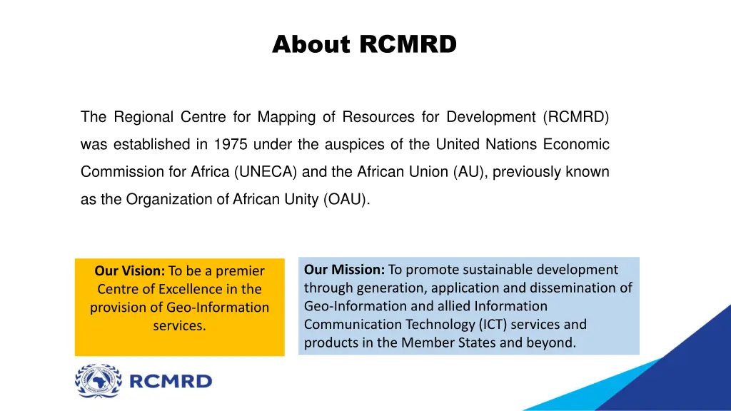 about rcmrd