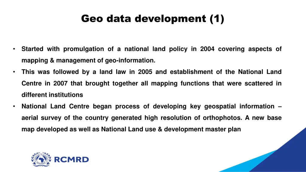 geo data development 1