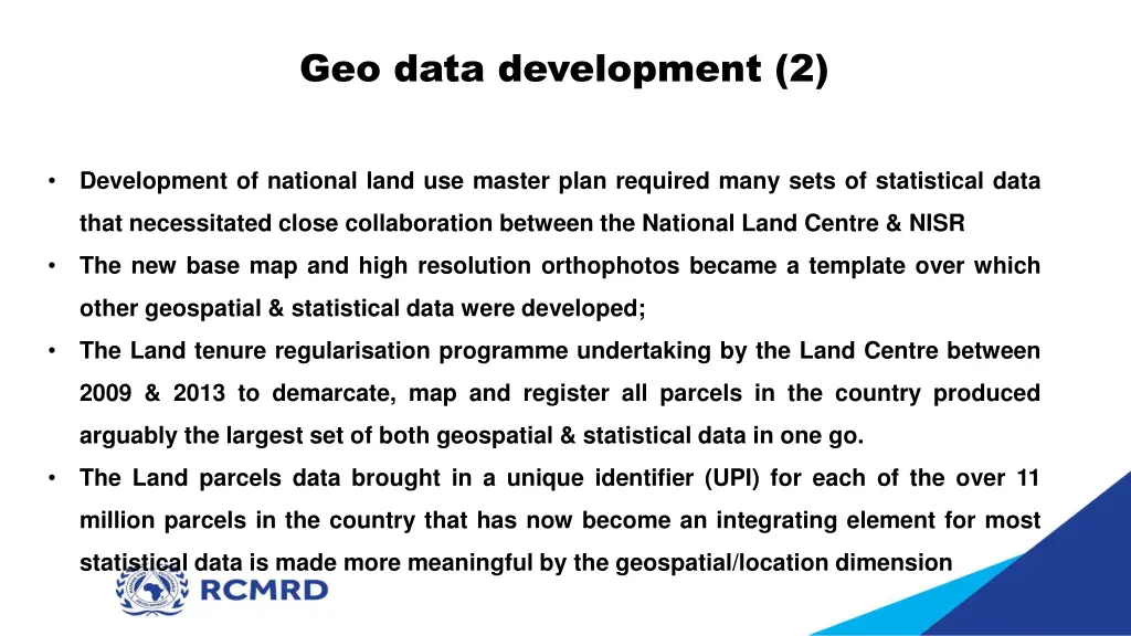 geo data development 2