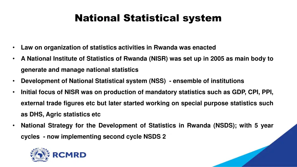 national statistical system