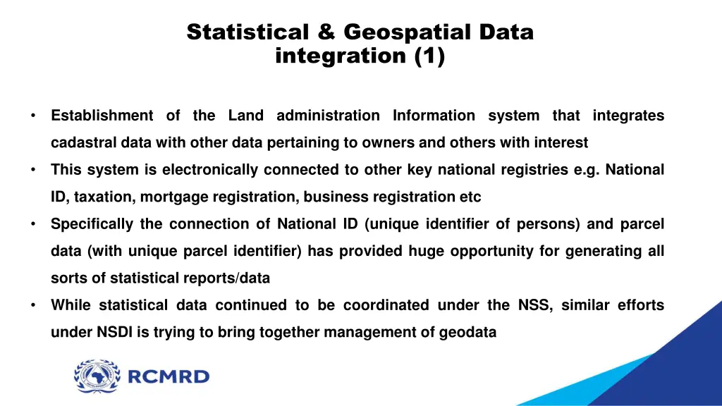 statistical geospatial data integration 1