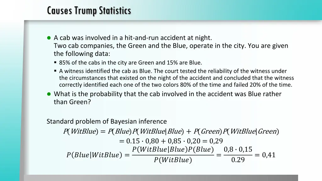 causes trump statistics