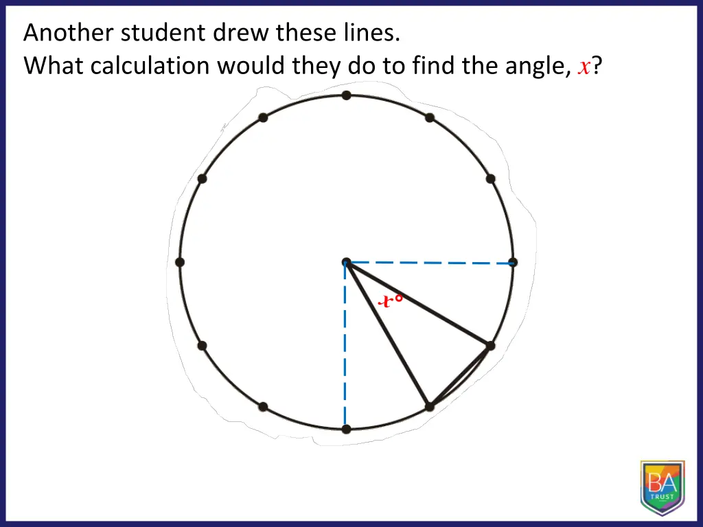 another student drew these lines what calculation