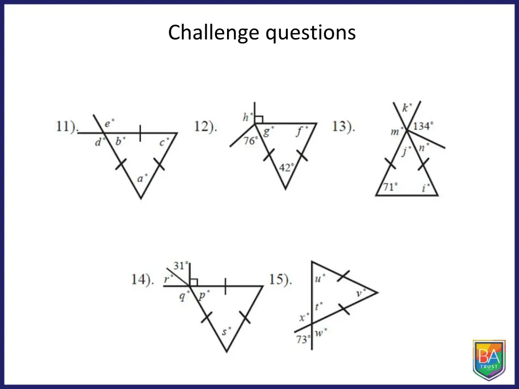 challenge questions