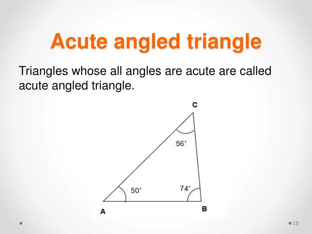 acute angled triangle