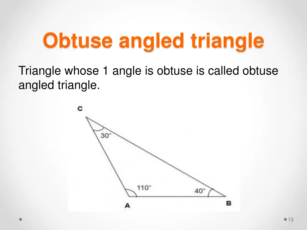 obtuse angled triangle