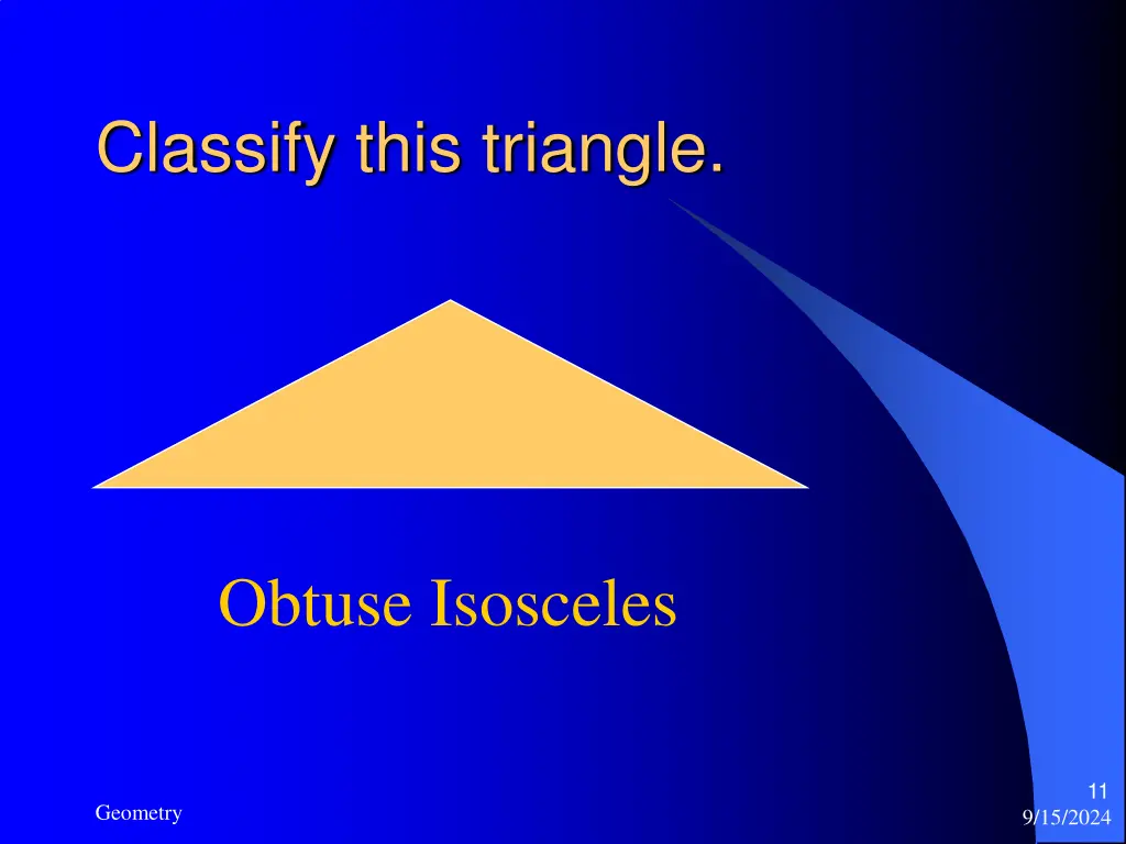 classify this triangle 1