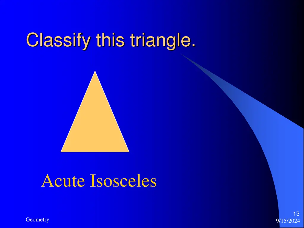 classify this triangle 3