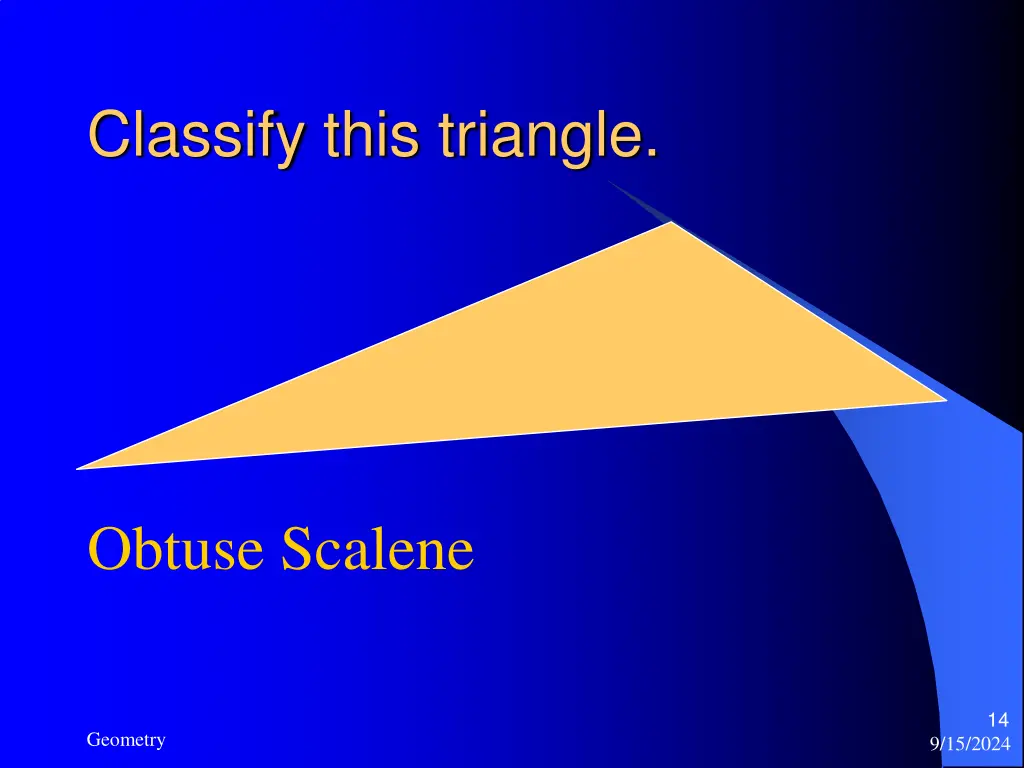 classify this triangle 4