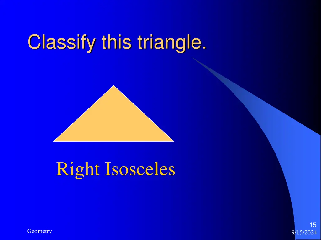 classify this triangle 5