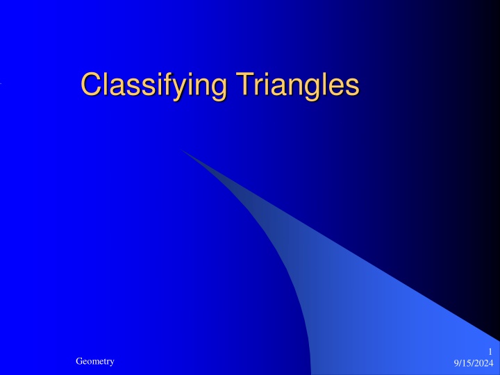 classifying triangles