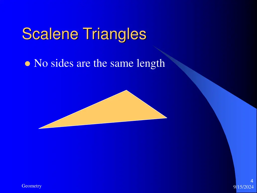 scalene triangles