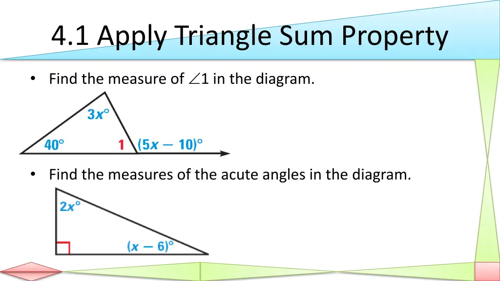 4 1 apply triangle sum property 7