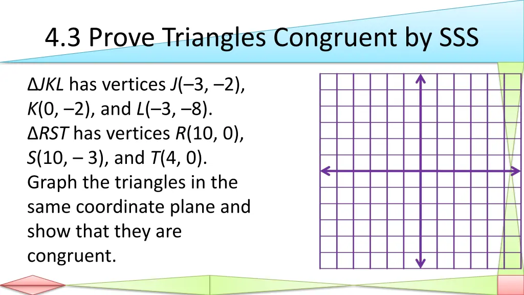 4 3 prove triangles congruent by sss 2