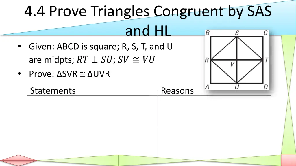 4 4 prove triangles congruent by sas and hl given