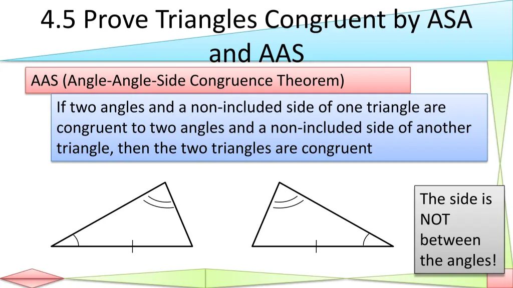 4 5 prove triangles congruent 2