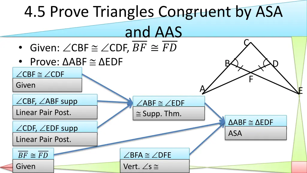 4 5 prove triangles congruent 5