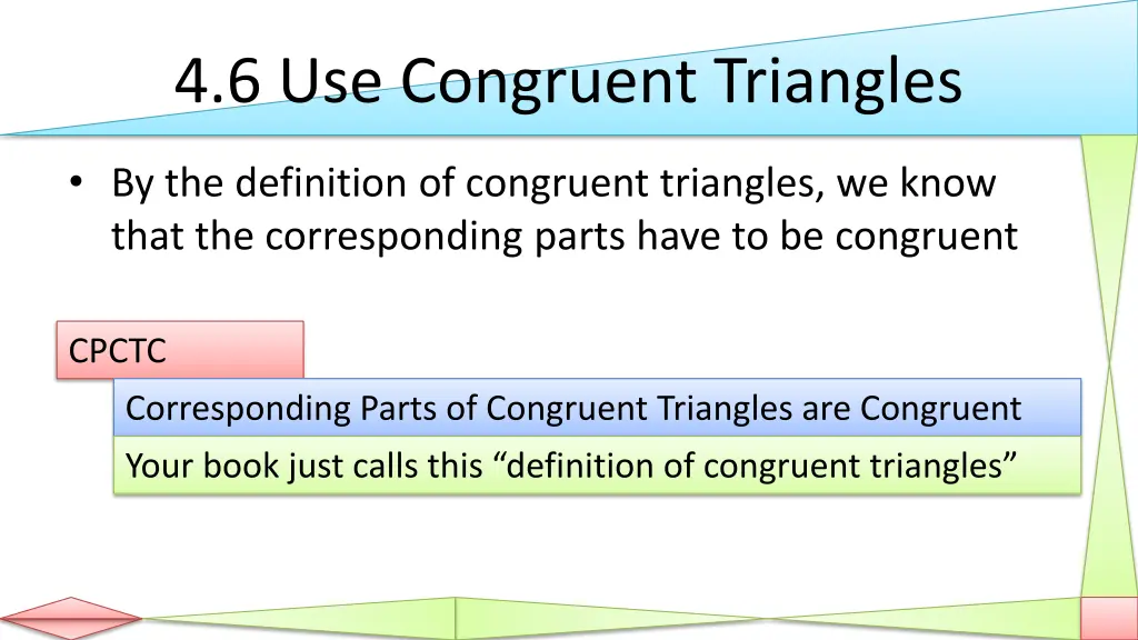 4 6 use congruent triangles