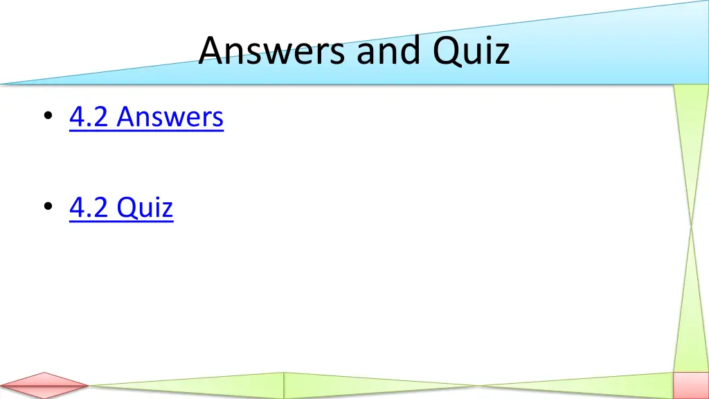 answers and quiz 1