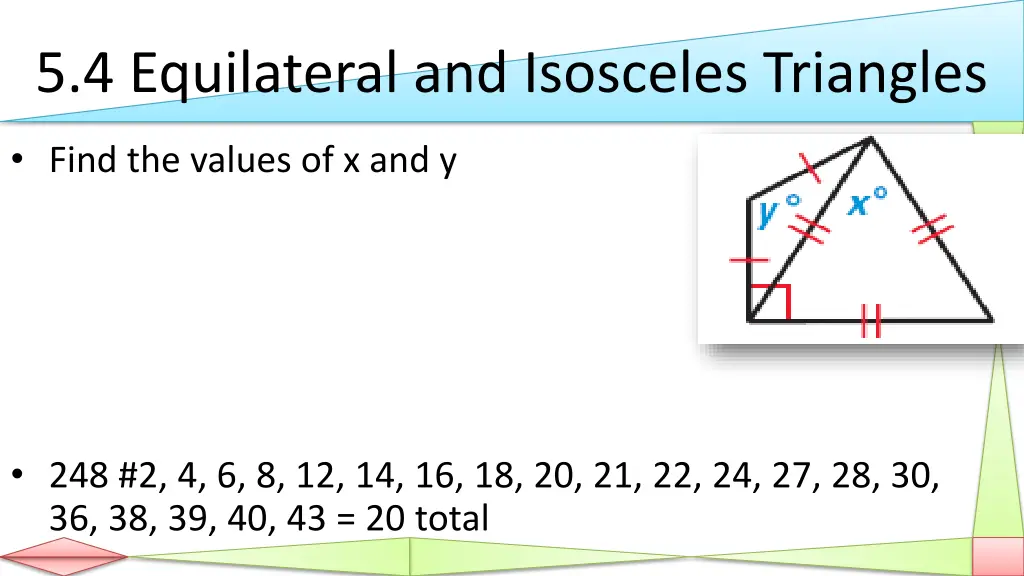 5 4 equilateral and isosceles triangles 5