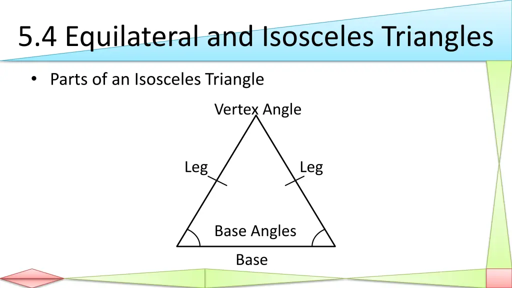 5 4 equilateral and isosceles triangles