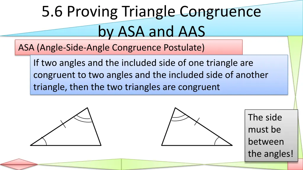 5 6 proving triangle congruence 1